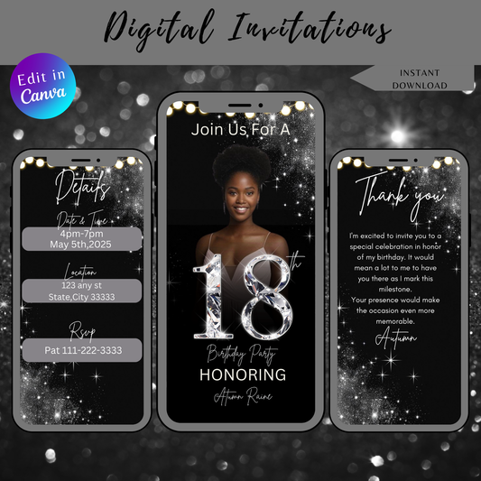 18th Birthday Invitation