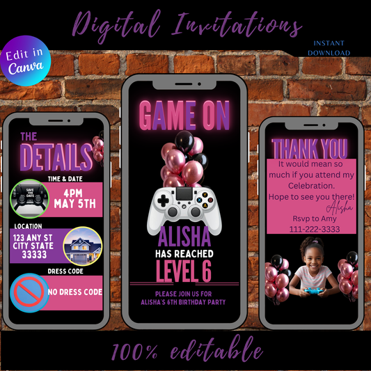 Birthday Invitation D-4