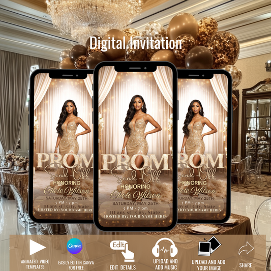 PROM SEND-OFF NVITE-Instant Download