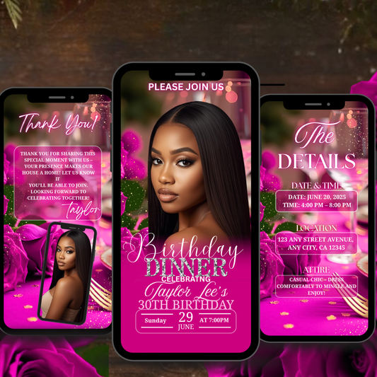 BIRTHDAY DINNER iNVITATION -506