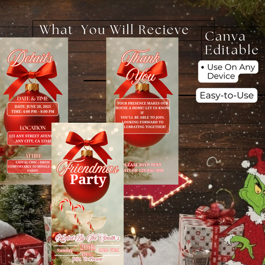 FRIENDMAS DINNER INVITATION -500