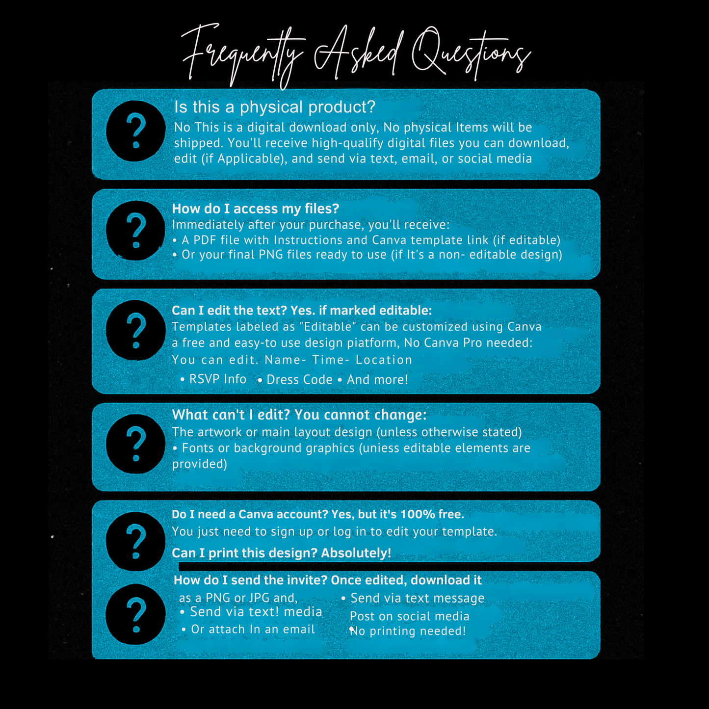 Miami Trip Intinerary Invitation Digital Video Template -Instant Download