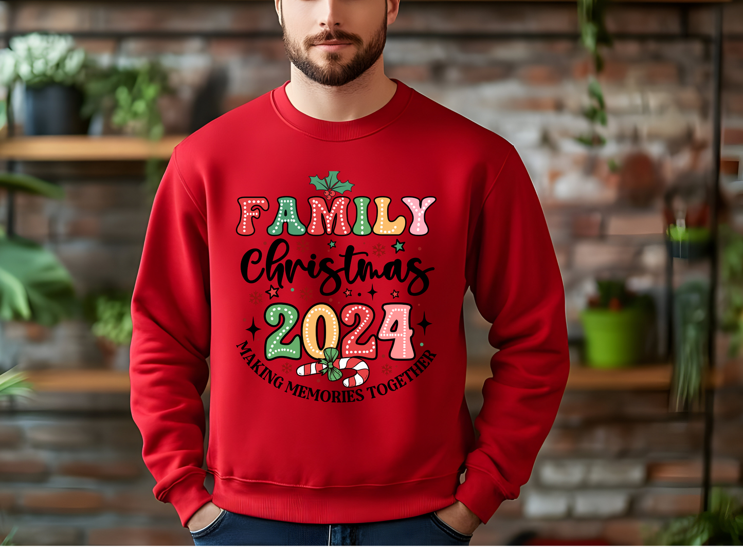 Unisex Family Christmas Crewneck Sweatshirt