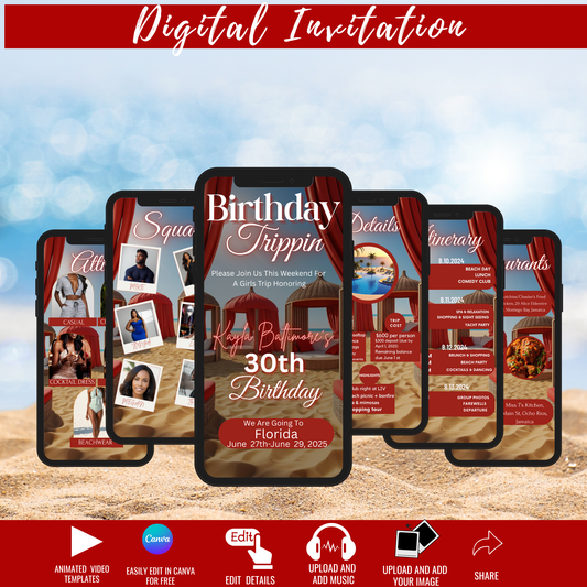 FLORIDA BIRTHDAY TRIP INVITE