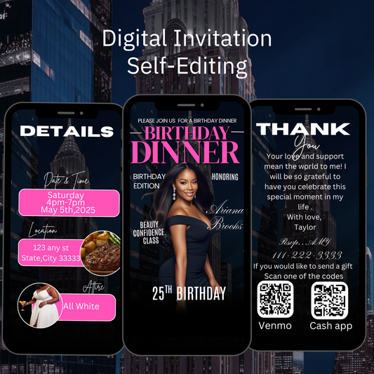 BIRTHDAY PARTY/DINNER INVITE-416