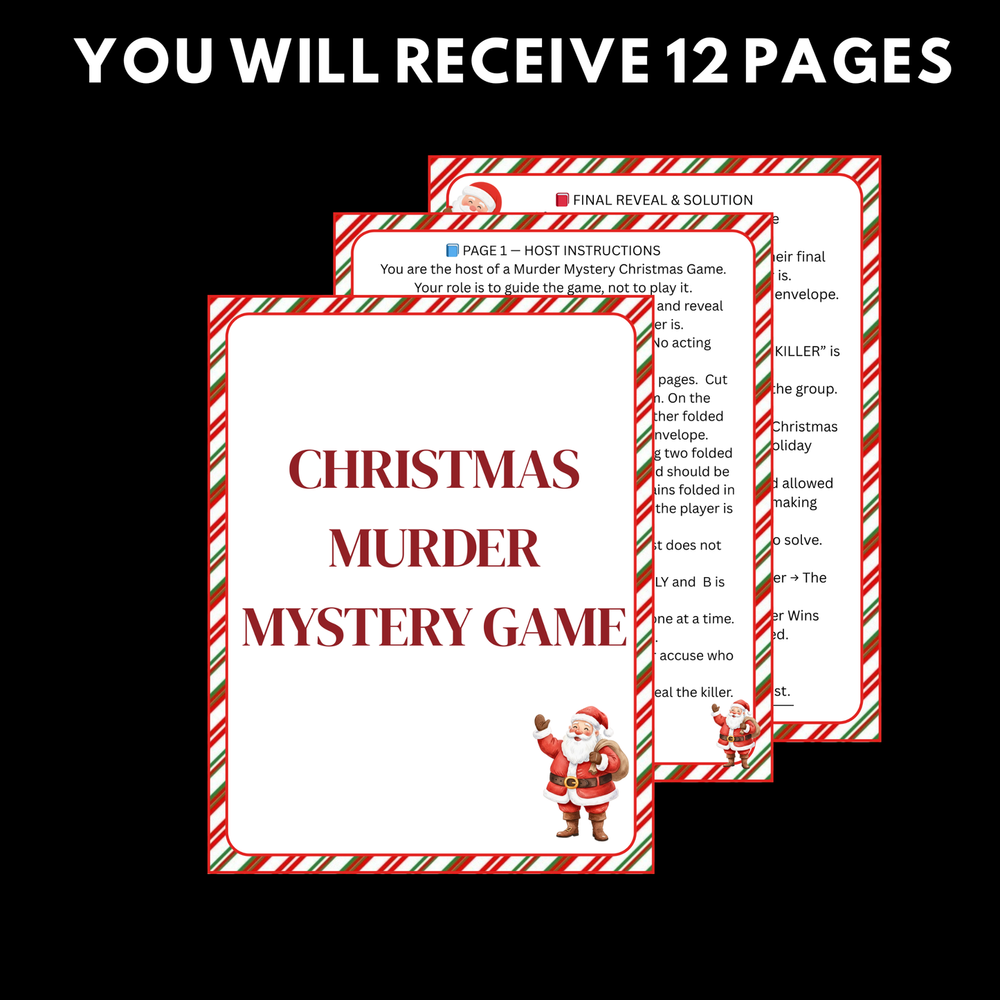 CHRISTMAS MURDER MYSTERY GAME-1