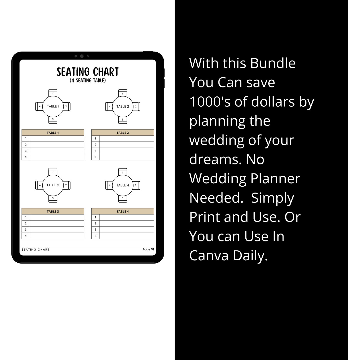 COMPLETE WEDDING PLANNER & INVITATION BUNDLE-656