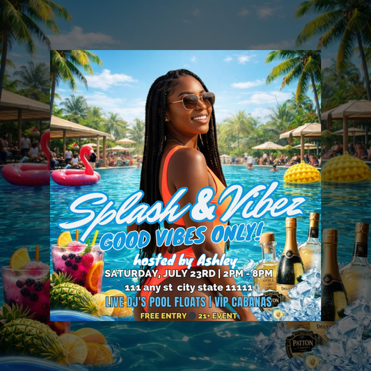 Pool Party Animated Digital Flyer- 642