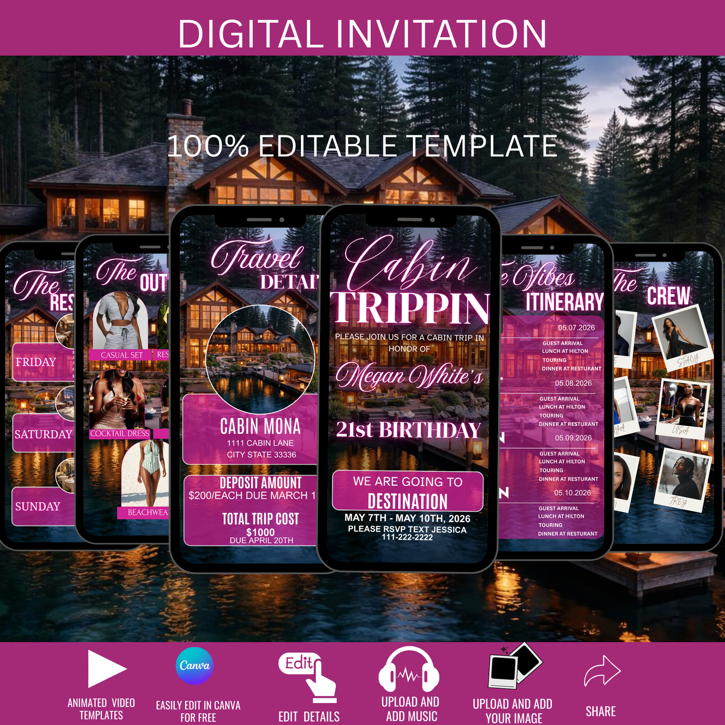 CABIN TRIP DIGITAL ITINERARY INVITATION-625