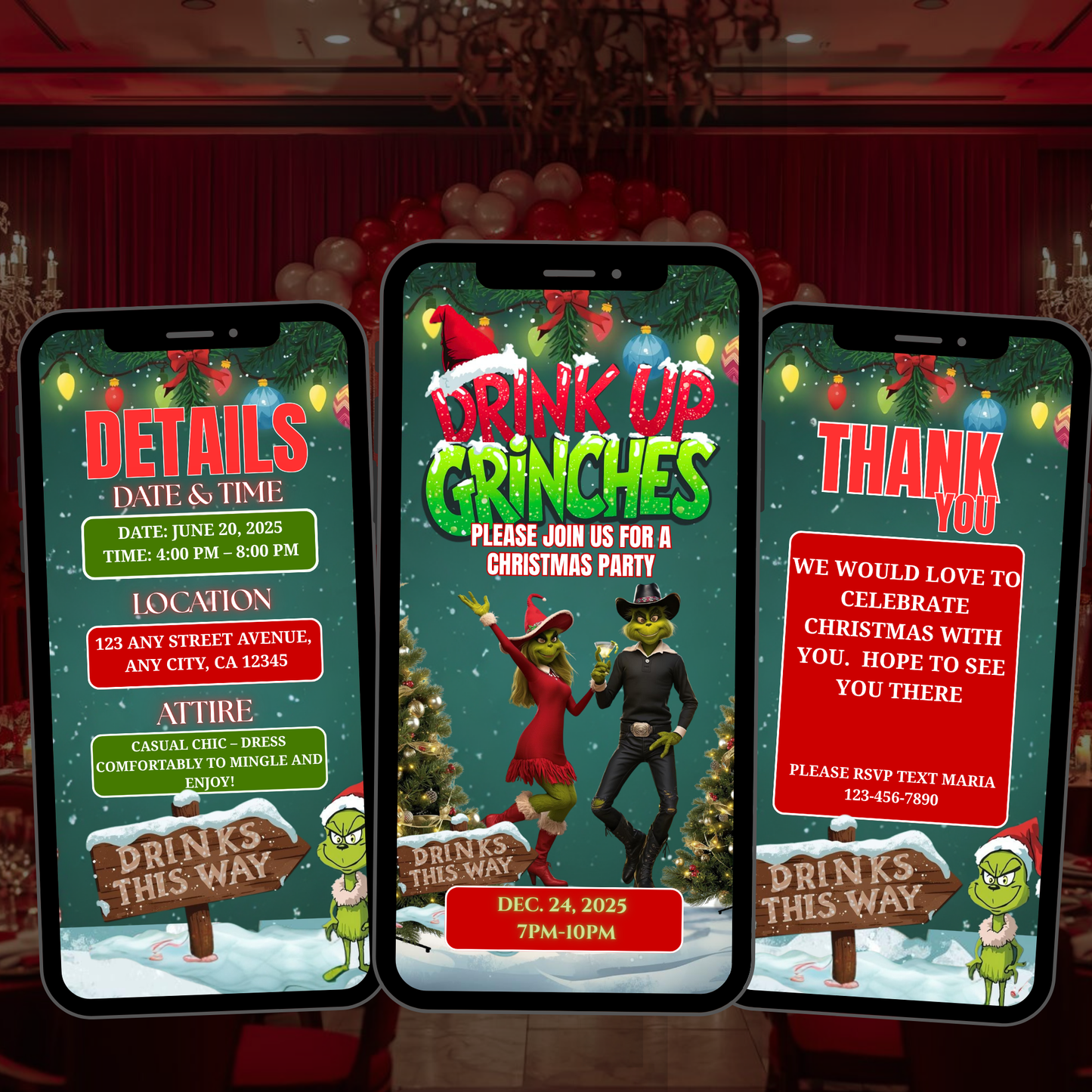 GRINCHMAS PARTY INVITATION-498