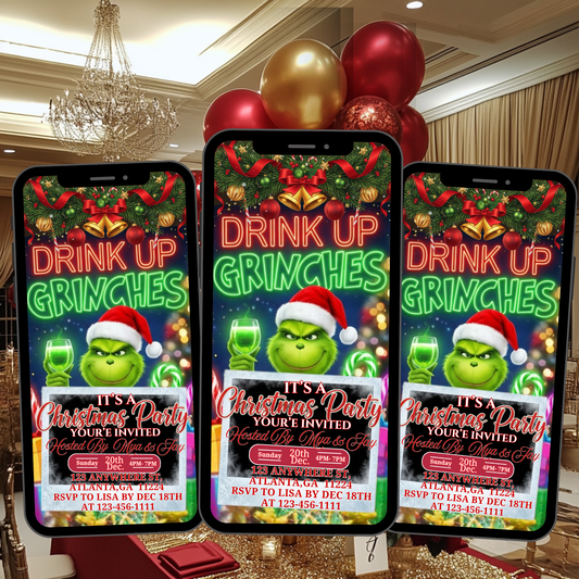 GRINCHMAS PARTY INVITATION-525