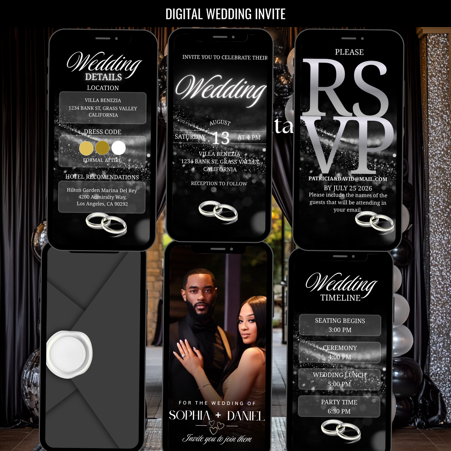 Digital Wedding Invite -Instant Download