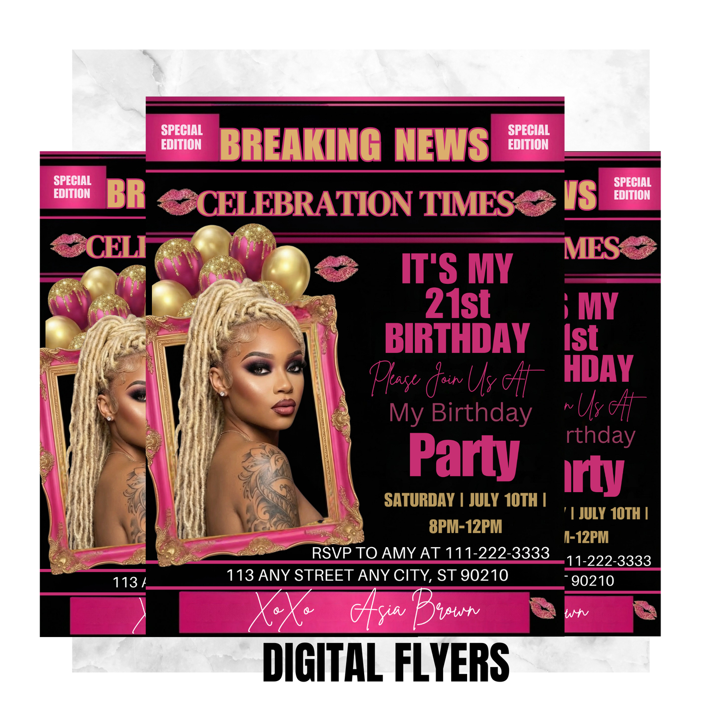 NEWSPAPER BIRTHDAY PARTY