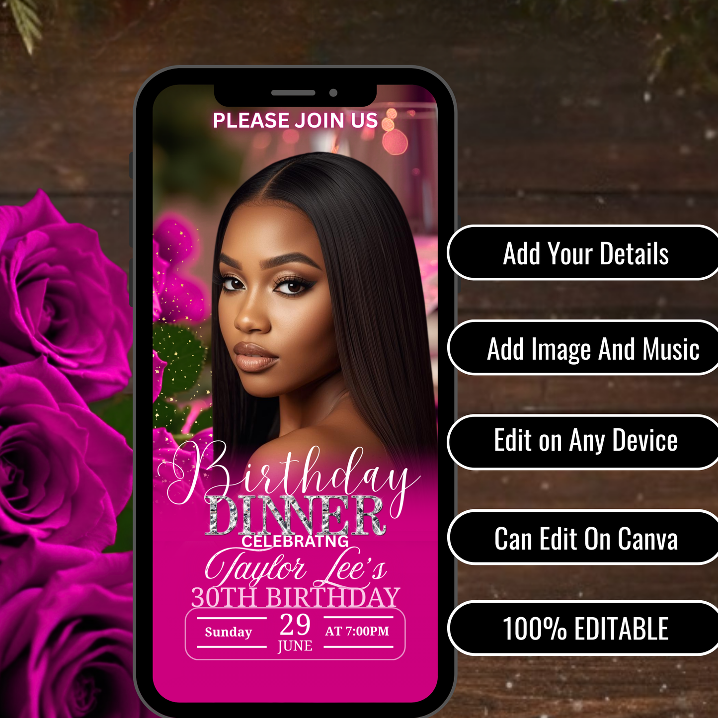 BIRTHDAY DINNER iNVITATION -506