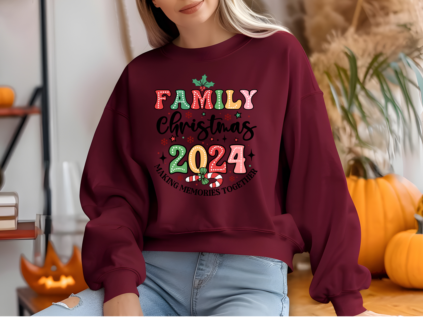 Unisex Family Christmas Crewneck Sweatshirt