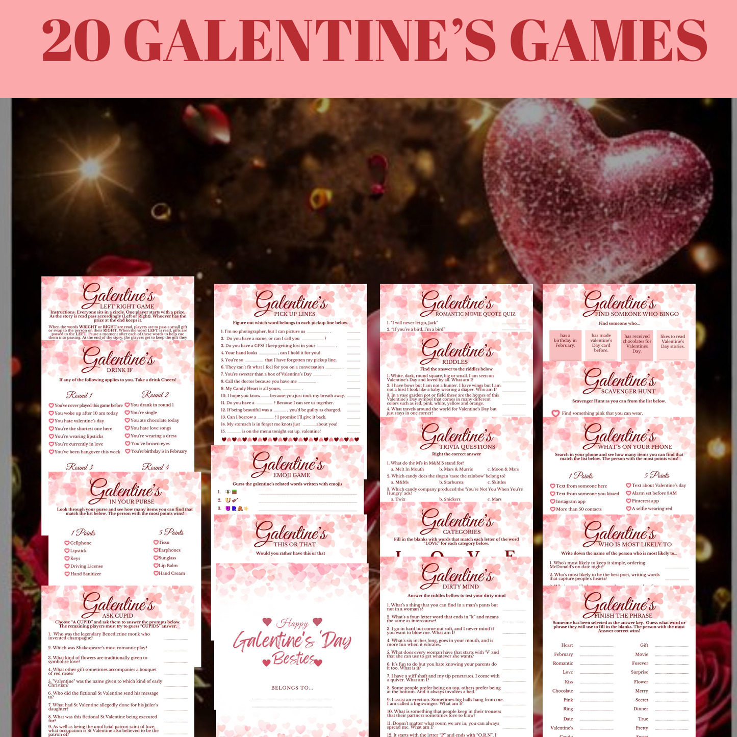 20 VALENTINE'S DAY GAMES