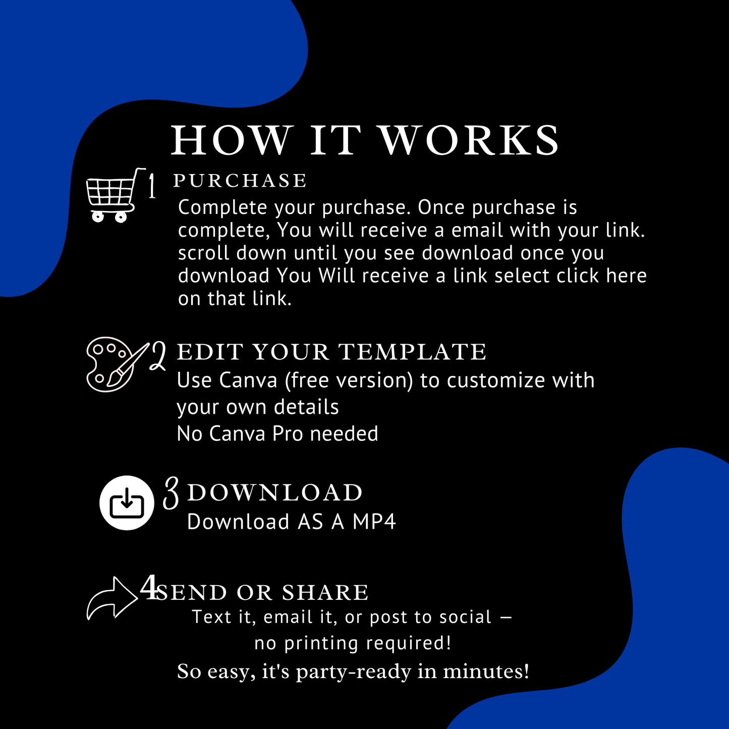 DENIM AND DIAMONDS BIRTHDAY PARTY ANIMATED INVITATION VIDEO-664