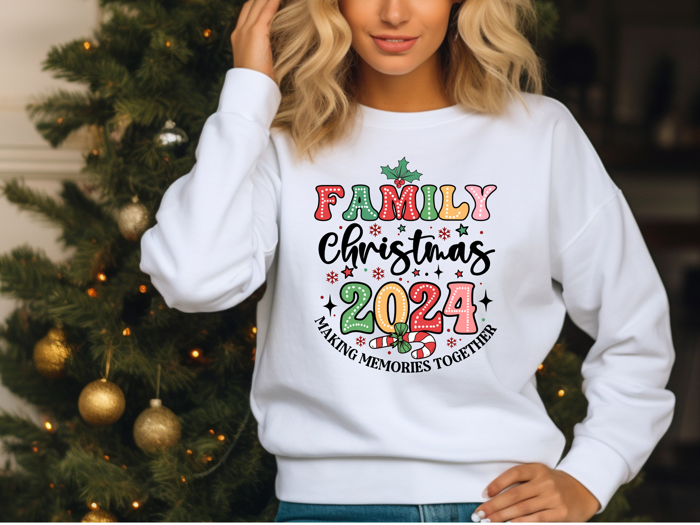 Unisex Family Christmas Crewneck Sweatshirt