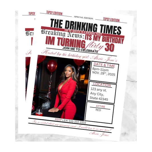 MAGAZINE COVER BIRTHDAY PARTY FLYER-436