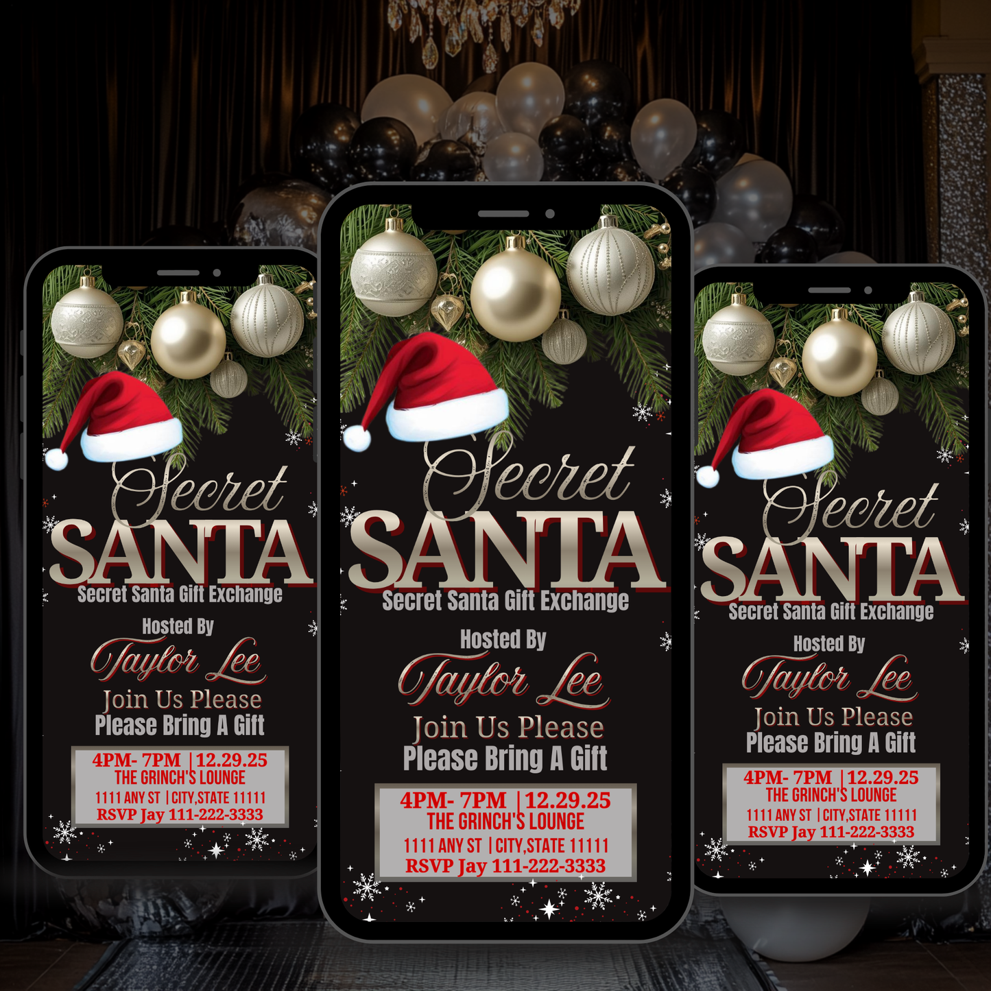 Secret Santa Invitation-527