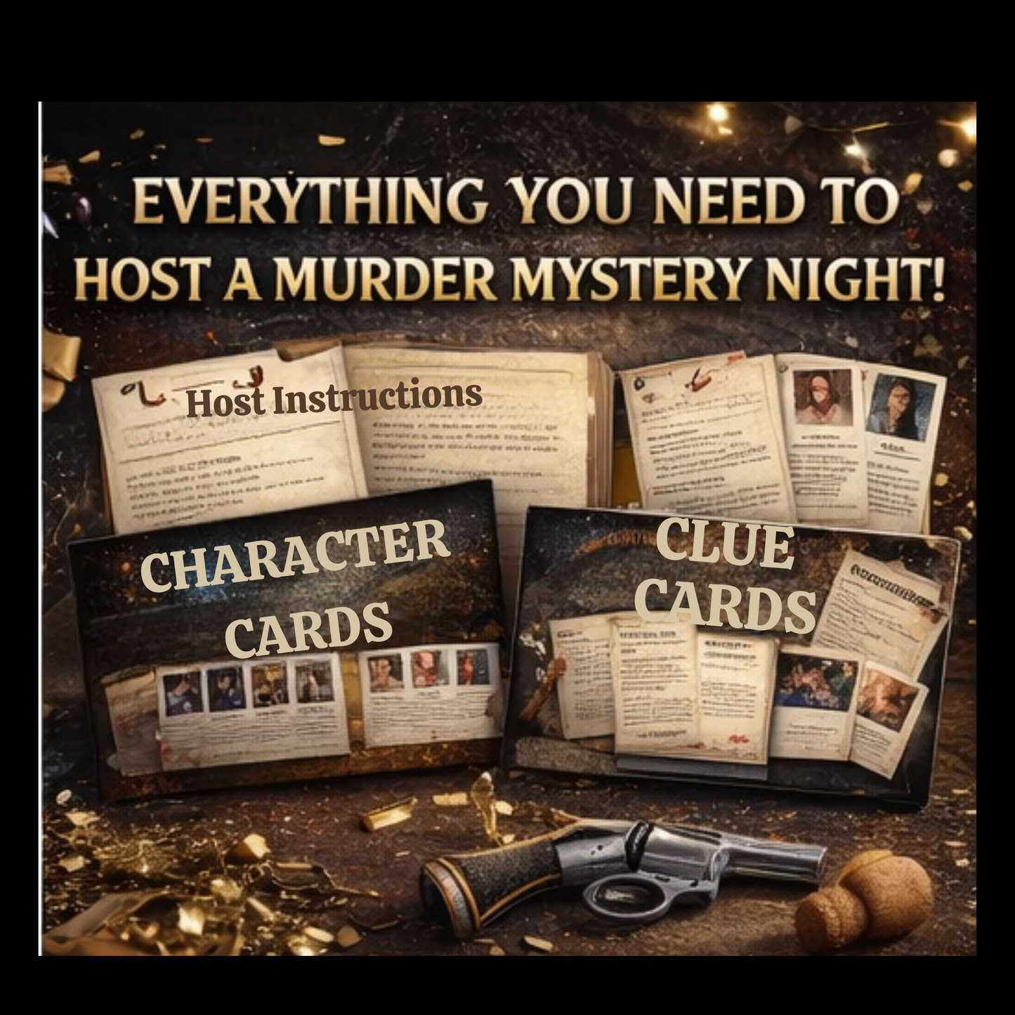 NEW YEAR MURDER MYSTERY GAME-2- UP TO 20 PLAYERS