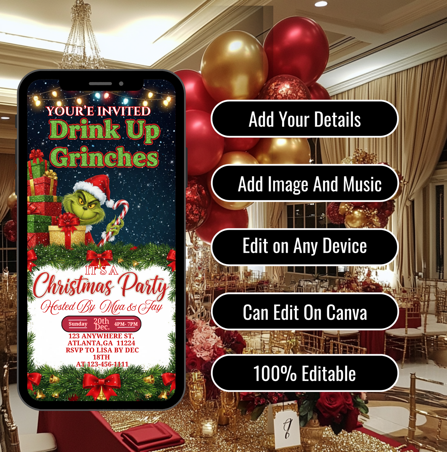 GRINCHMAS PARTY INVITATION-523