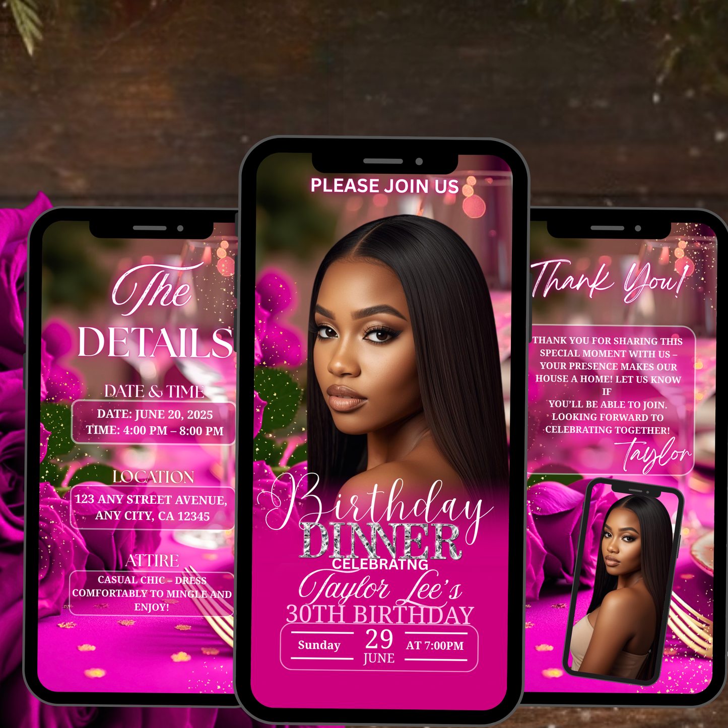 BIRTHDAY DINNER iNVITATION -506