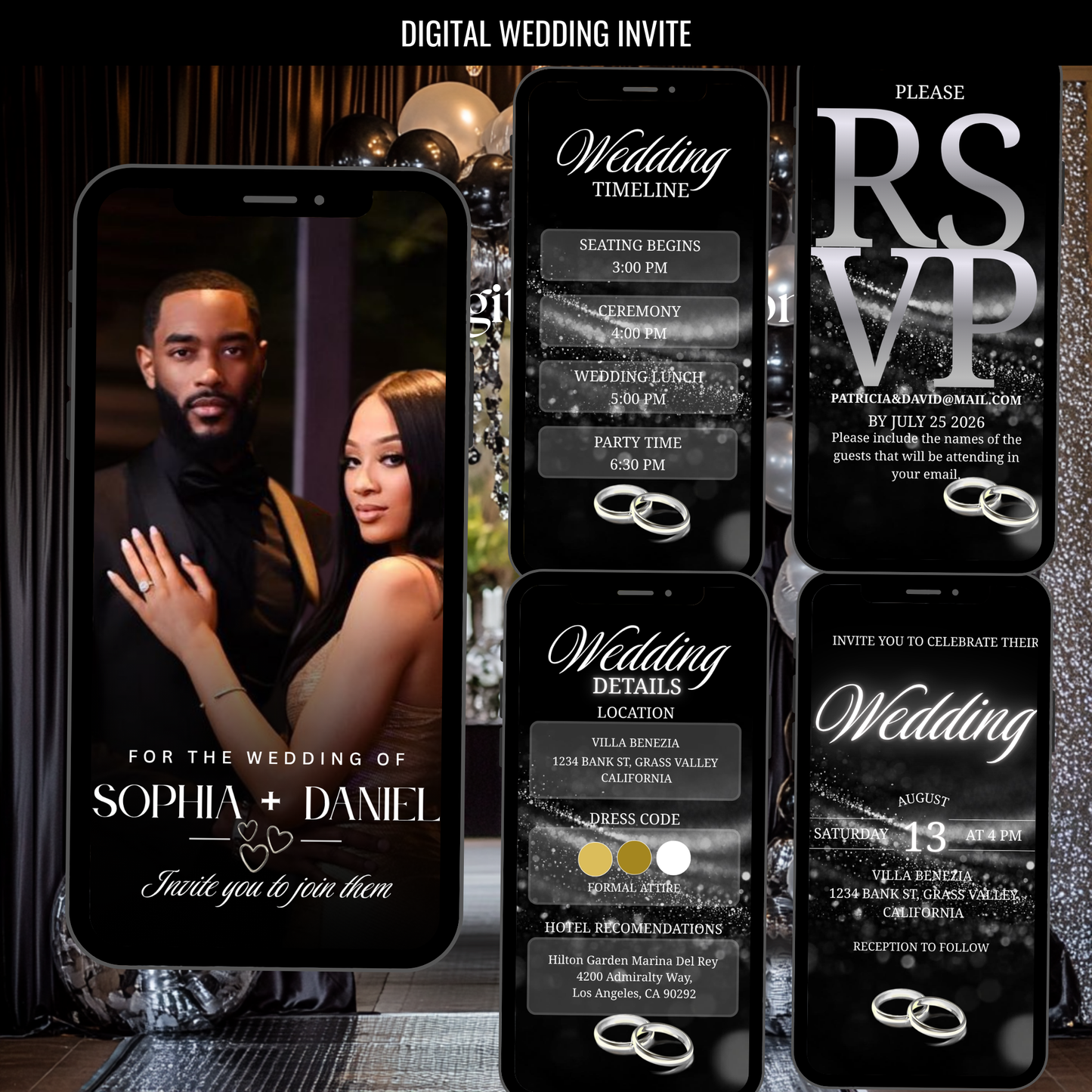 Digital Wedding Invite -Instant Download