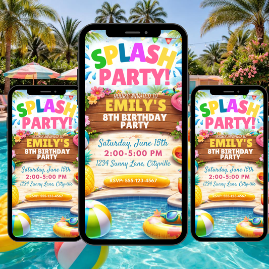BIRTHDAY POOL  INVITE -601