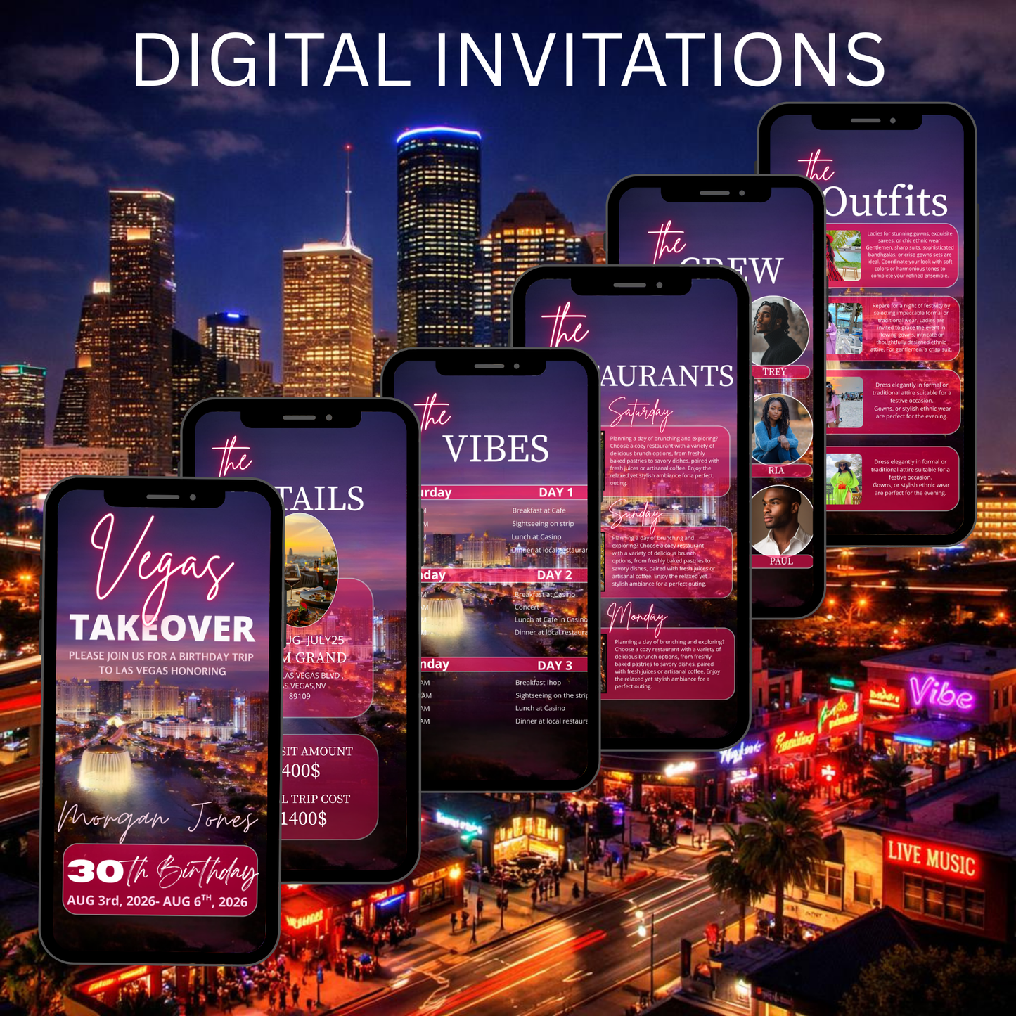 LAS VEGAS TRIP INVITATION