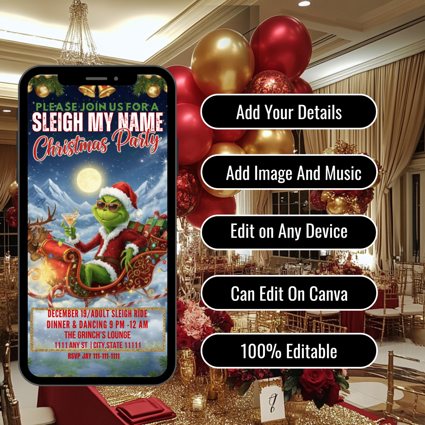 GRINCHMAS PARTY INVITATION-526