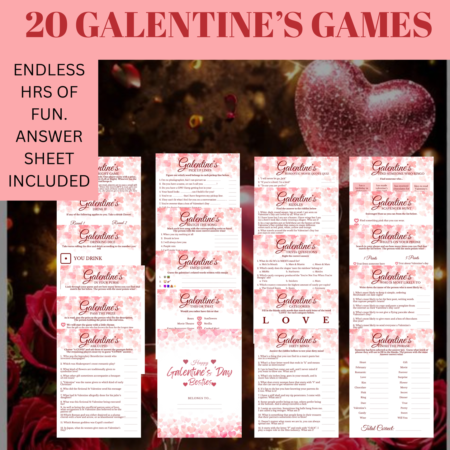20 VALENTINE'S DAY GAMES