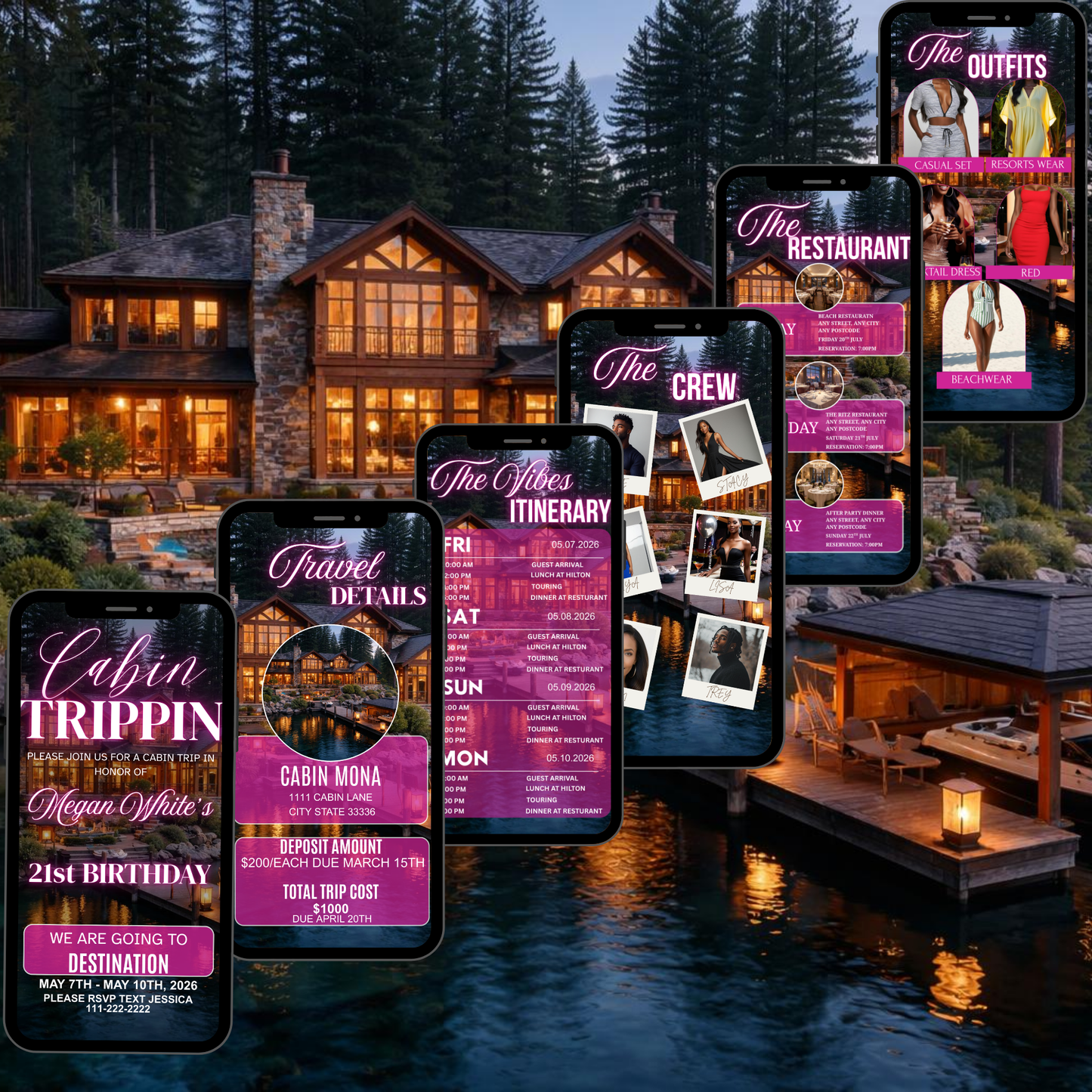 CABIN TRIP DIGITAL ITINERARY INVITATION-625