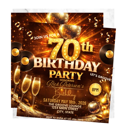 70th Birthday Party Flyer-597