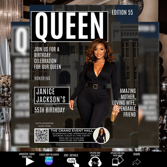 MAGAZINE COVER INVITATION FLYER-616