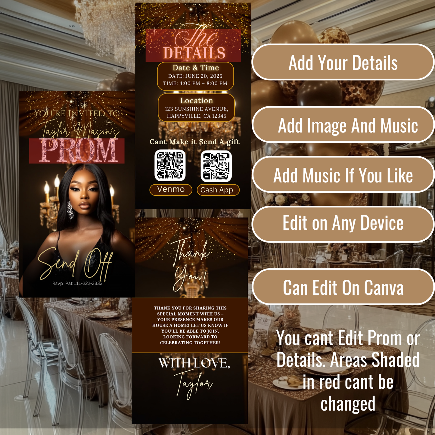 PROM SEND-OFF NVITE-423