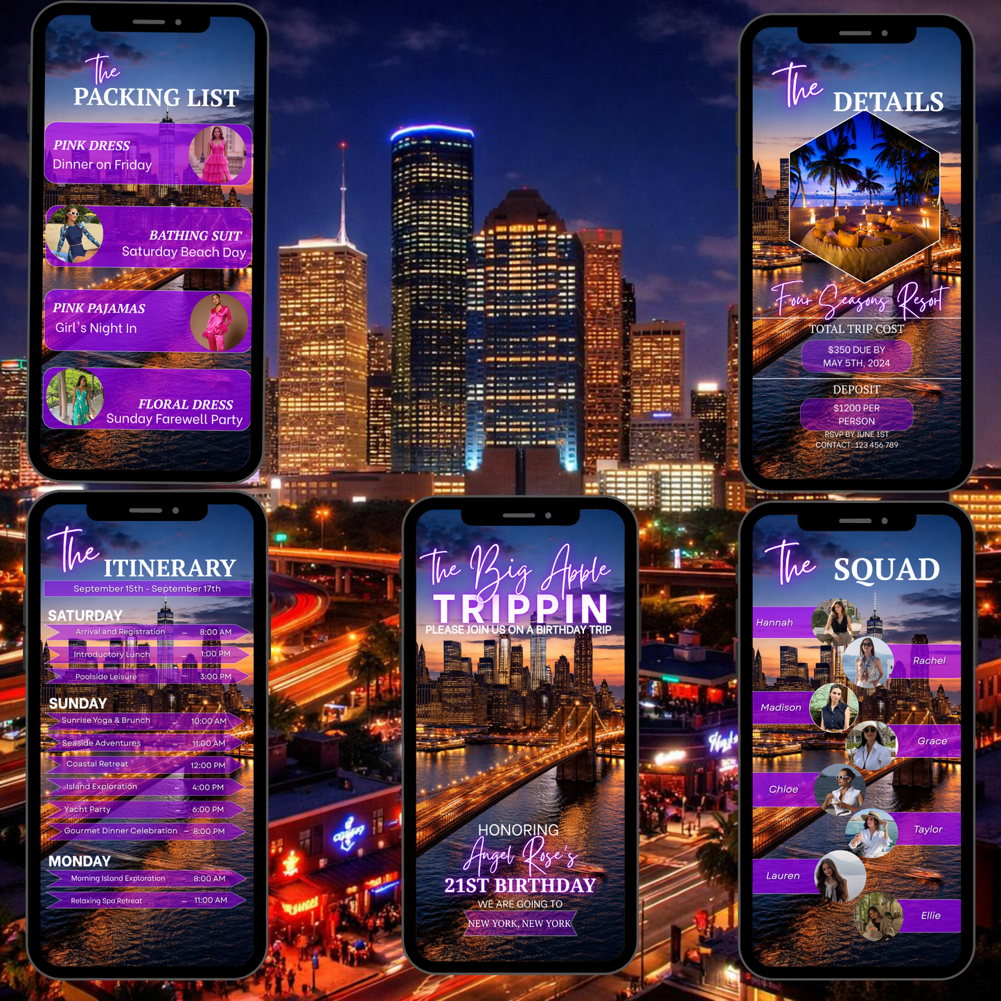 THE BIG APPLE (NEW YORK)INVITE-592