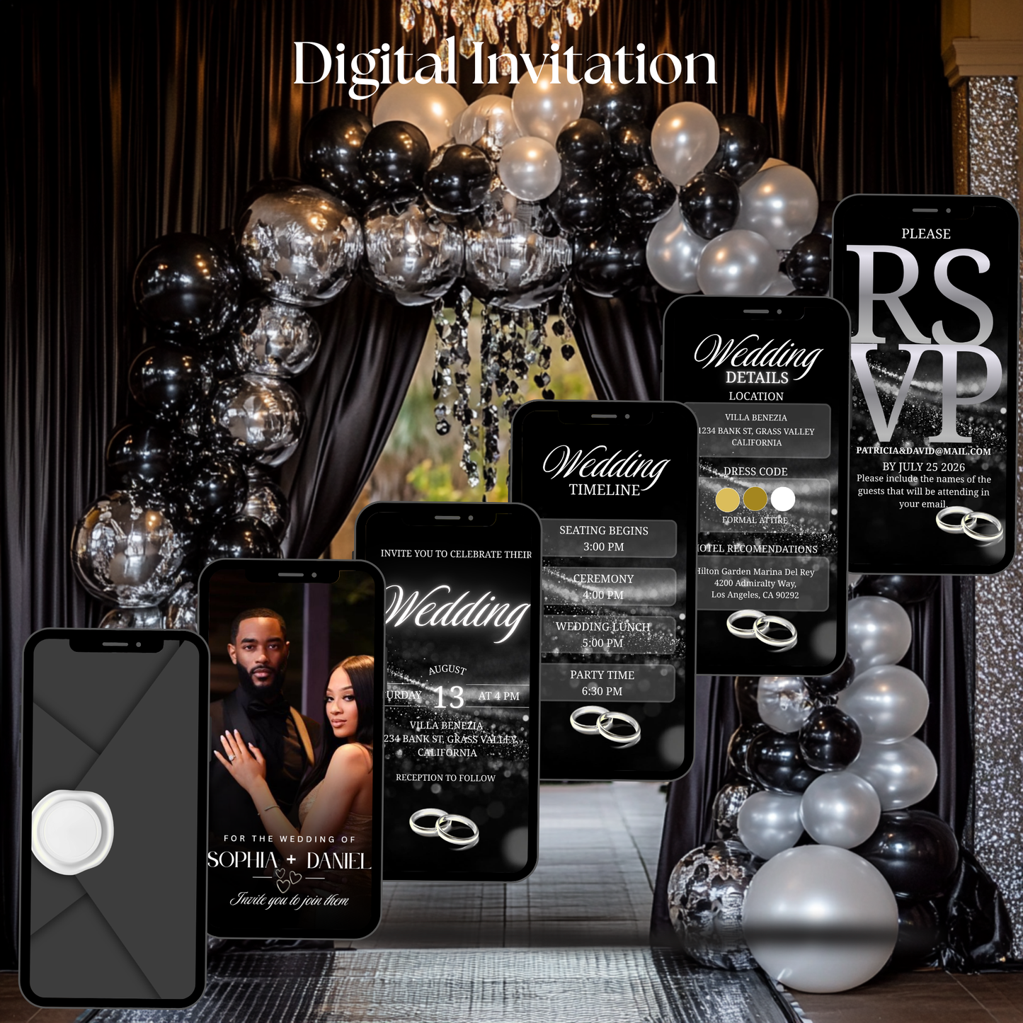 Digital Wedding Invite -Instant Download