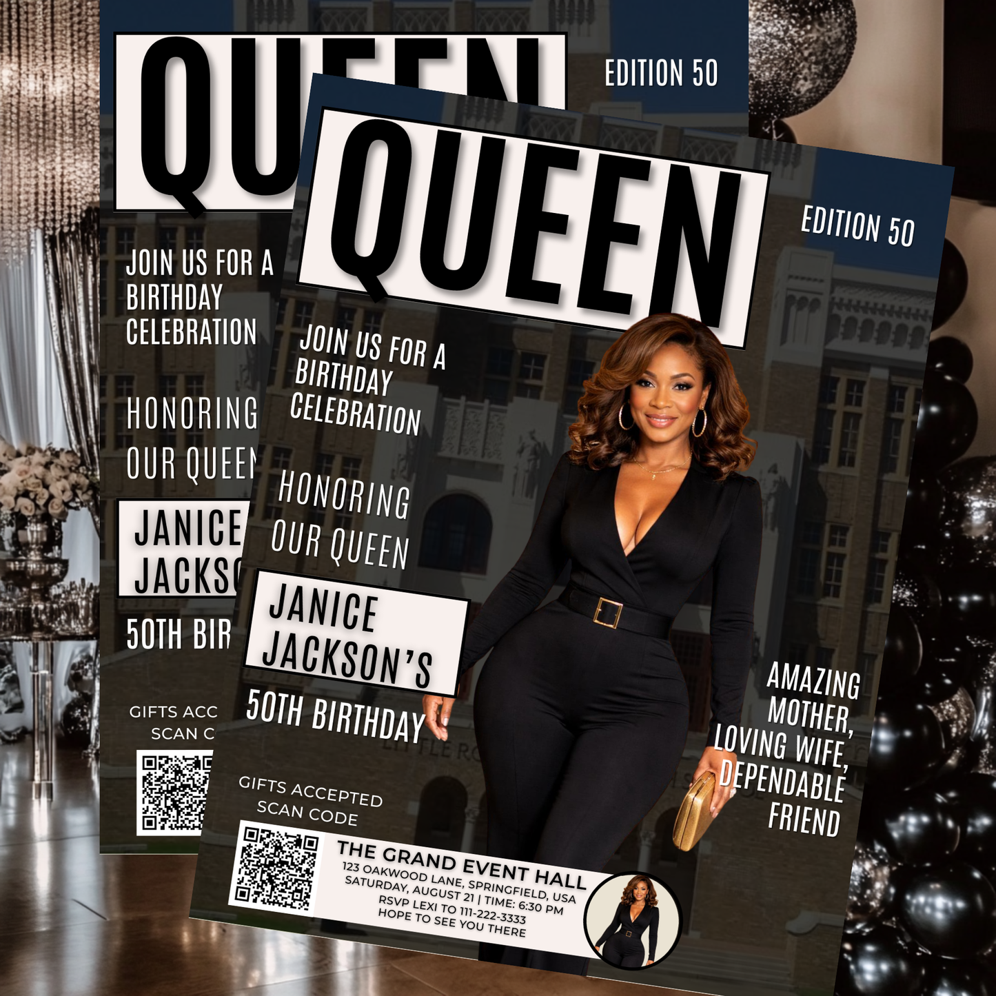 MAGAZINE COVER INVITATION FLYER-615