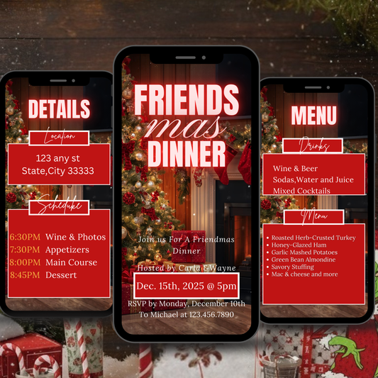 FRIENDMAS DINNER INVITATION -502