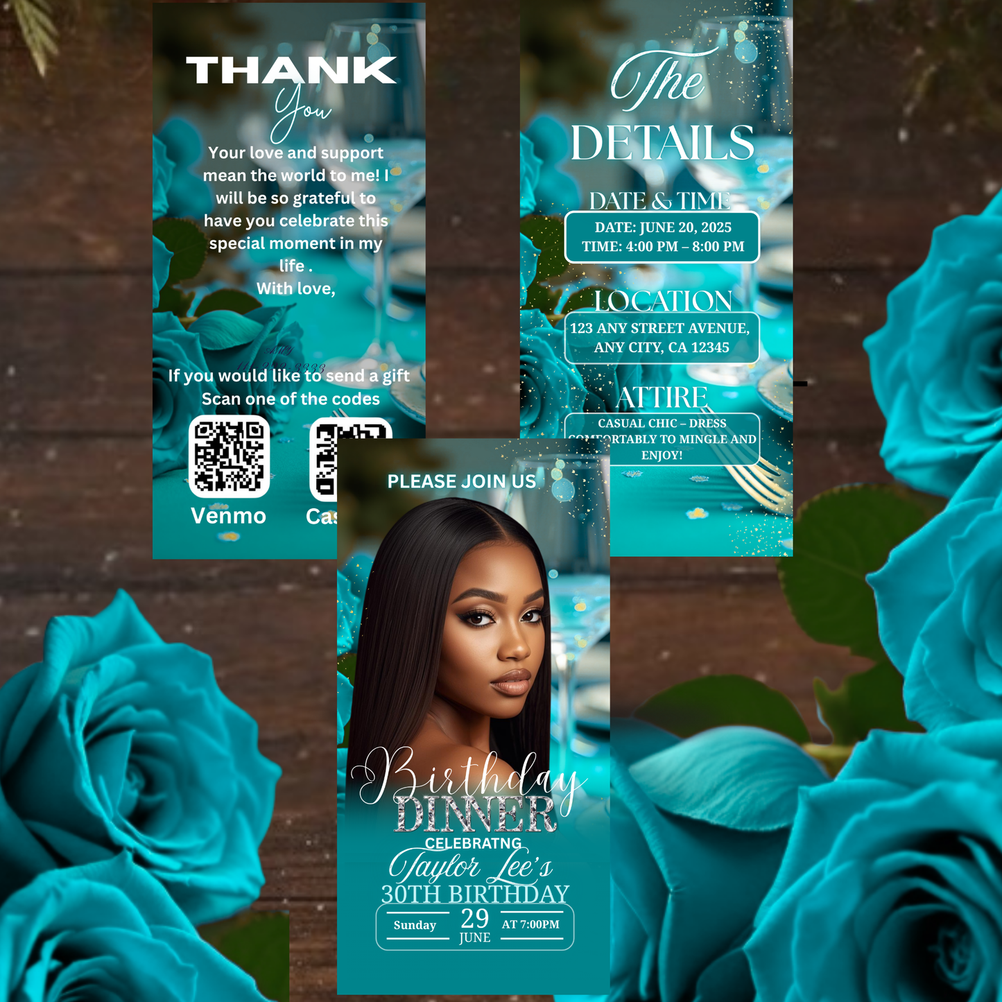 BIRTHDAY DINNER iNVITATION -507