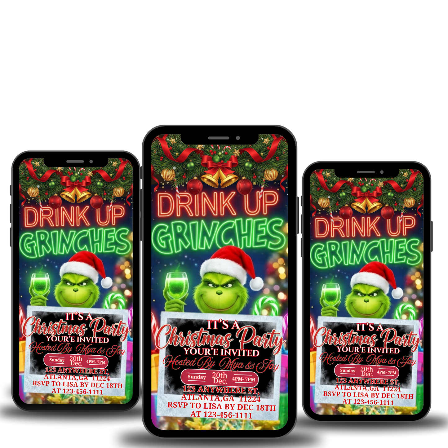 GRINCHMAS PARTY INVITATION-525