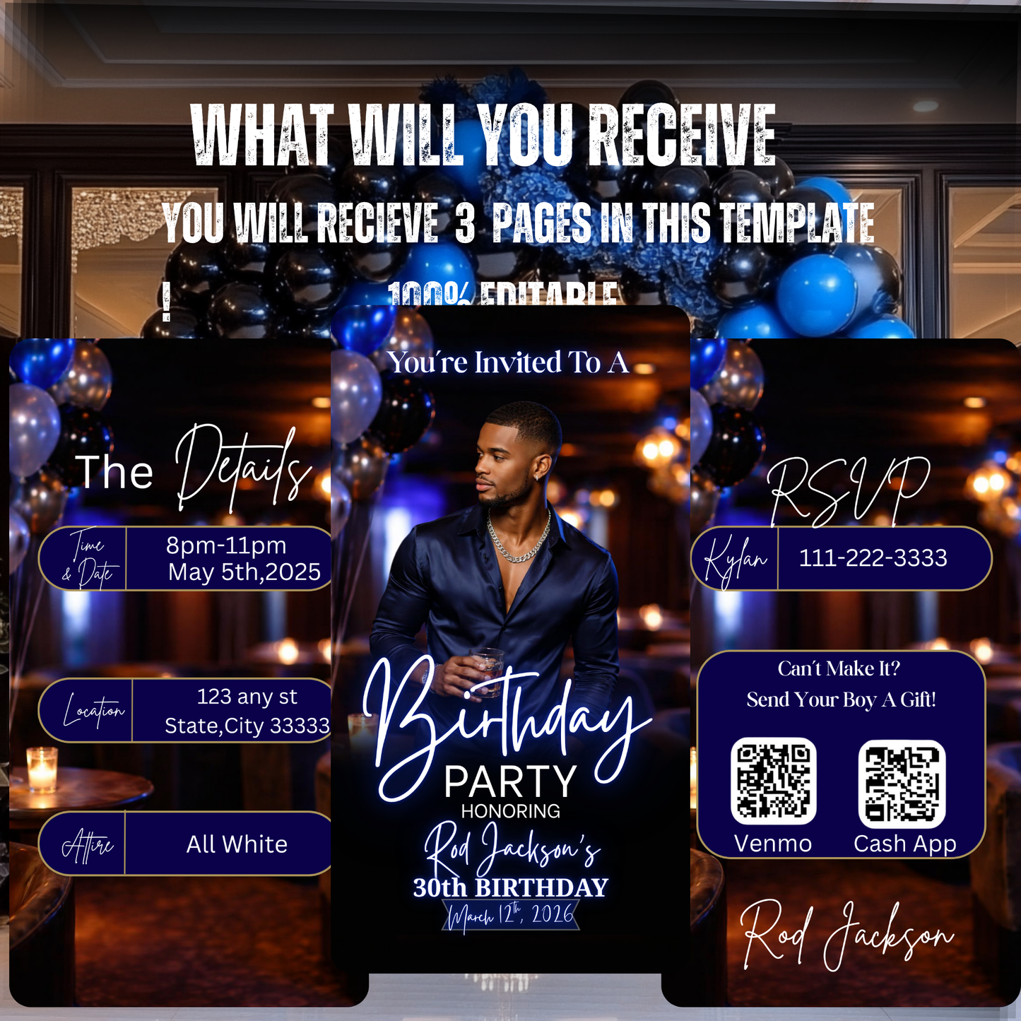 BIRTHDAY PARTY INVITATION-559
