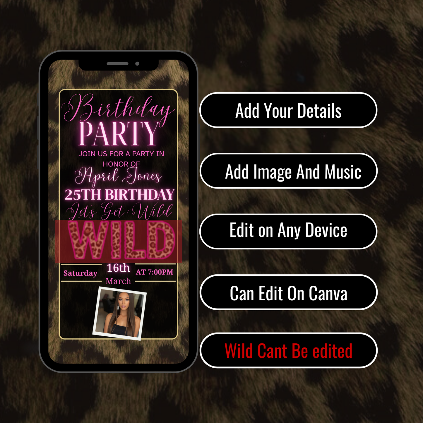 BIRTHDAY PARTY iNVITATION -503