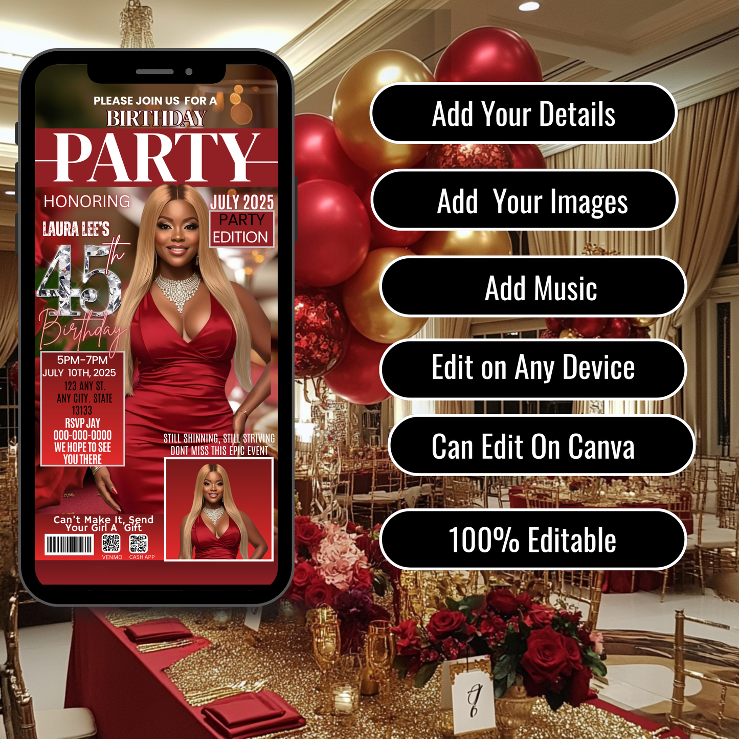 BIRTHDAY PARTY INVITATION -533