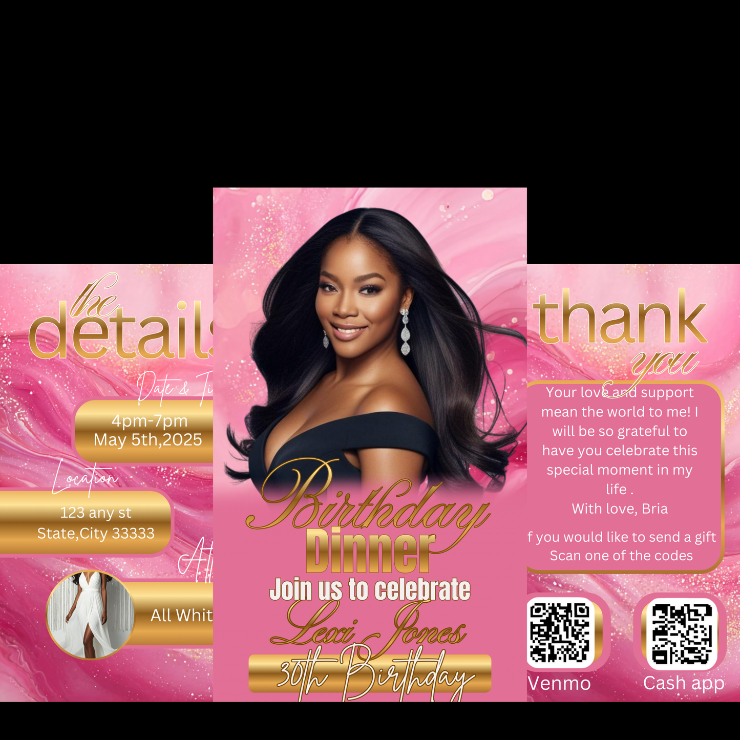 BIRTHDAY PARTY/DINNER INVITE-439