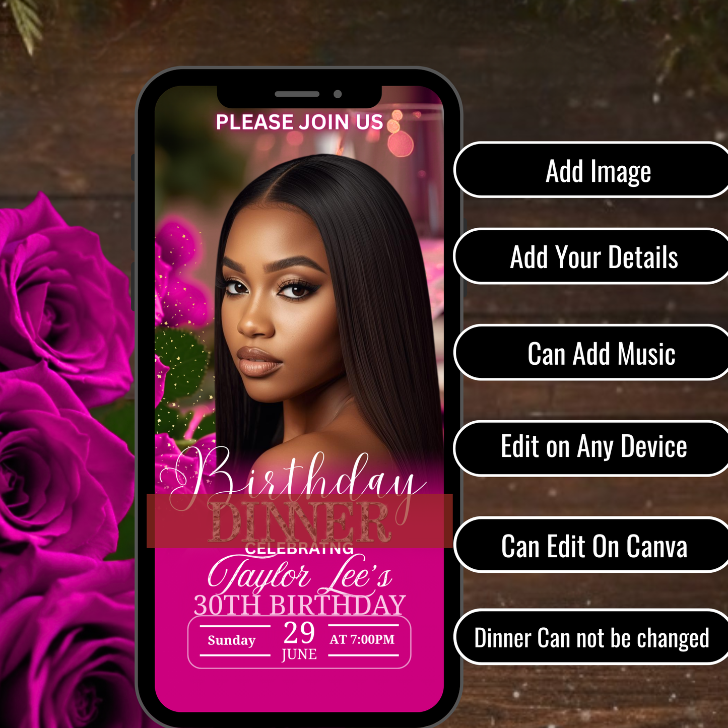 BIRTHDAY DINNER iNVITATION -506