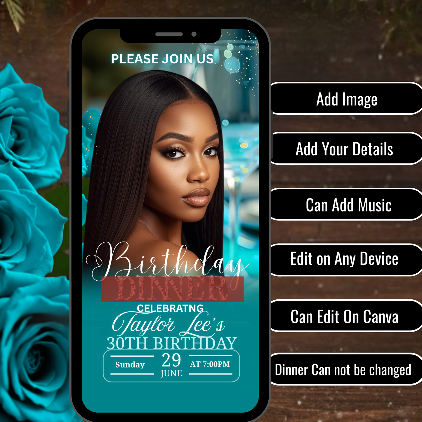 BIRTHDAY DINNER iNVITATION -507