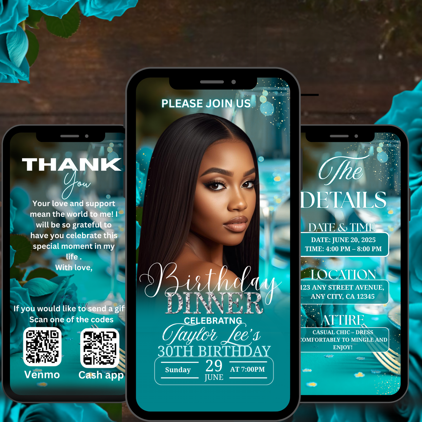 BIRTHDAY DINNER iNVITATION -507