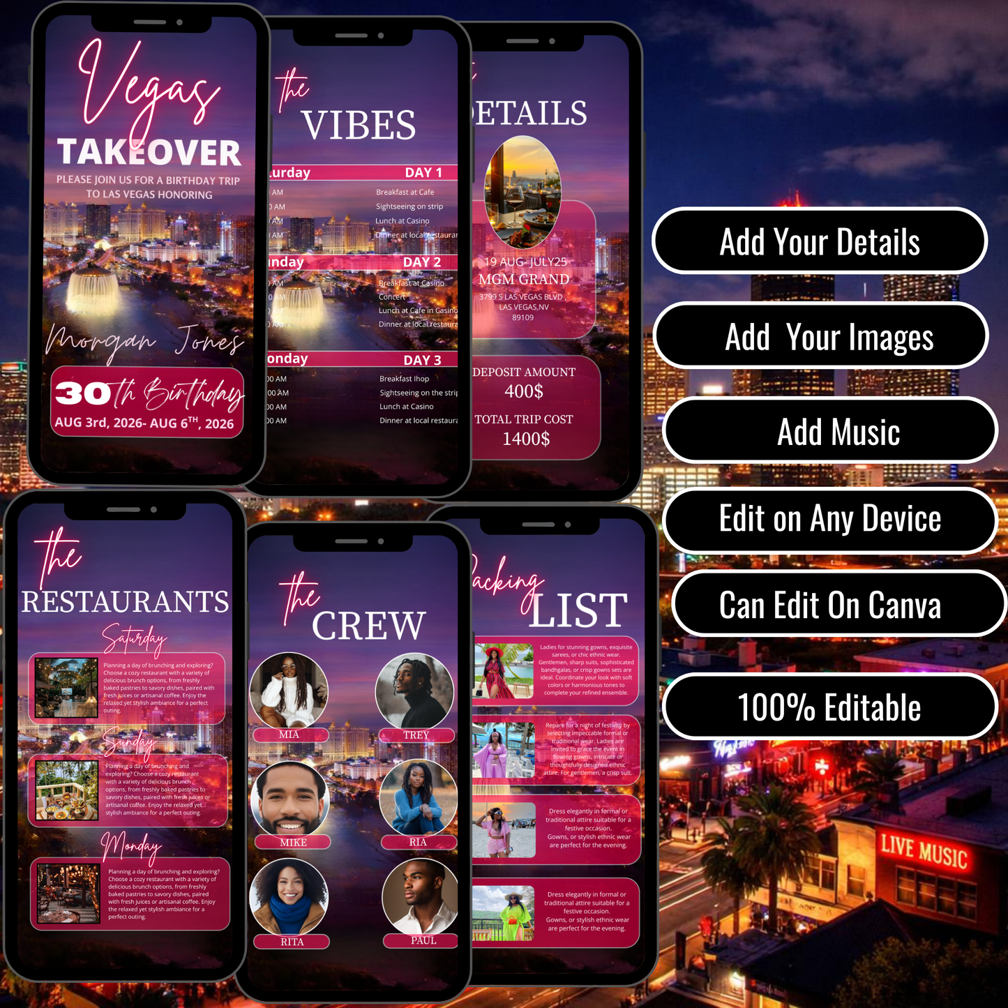 LAS VEGAS TRIP INVITATION